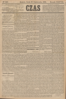 Czas. R.38, Ner 246 (28 października 1885)