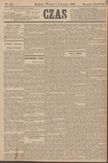 Czas. R.38, Ner 251 (3 listopada 1885)