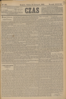 Czas. R.38, Ner 261 (14 listopada 1885)