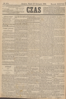 Czas. R.38, Ner 272 (27 listopada 1885)