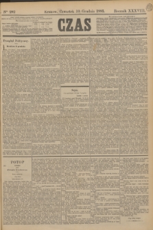 Czas. R.38, Ner 282 (10 grudnia 1885)