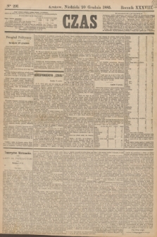 Czas. R.38, Ner 291 (20 grudnia 1885)