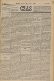 Czas. R.38, Ner 292 (22 grudnia 1885)