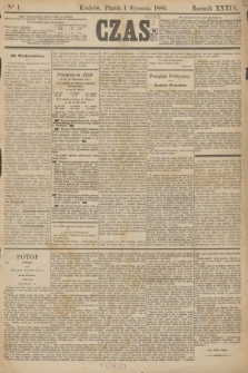Czas. R.39, Ner 1 (1 stycznia 1886)
