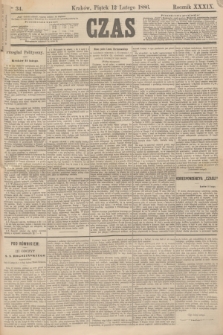 Czas. R.39, Ner 34 (12 lutego 1886)