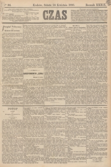 Czas. R.39, Ner 94 (24 kwietnia 1886)