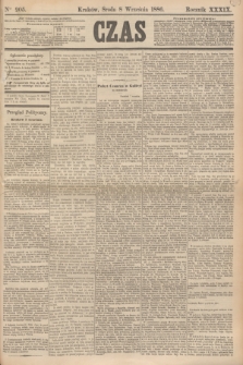 Czas. R.39, Ner 205 (8 września 1886)
