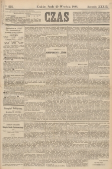 Czas. R.39, Ner 222 (29 września 1886)