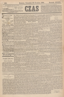 Czas. R.39, Ner 293 (23 grudnia 1886)