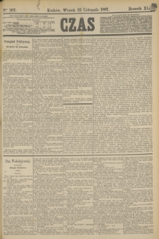 Czas. R.40, Ner 267 (22 listopada 1887)