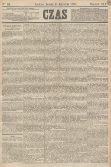 Czas. R.41, Ner 92 (21 kwietnia 1888) [skonfiskowany]