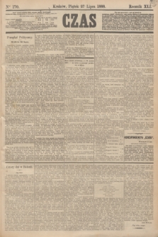 Czas. R.41, Ner 170 (27 lipca 1888)