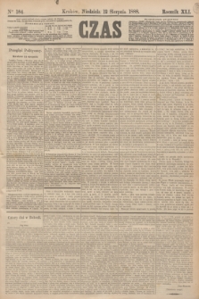 Czas. R.41, Ner 184 (12 sierpnia 1888)