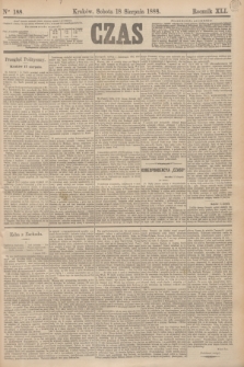 Czas. R.41, Ner 188 (18 sierpnia 1888)