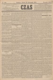 Czas. R.41, Ner 258 (10 listopada 1888)