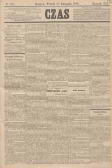 Czas. R.41, Ner 272 (27 listopada 1888)