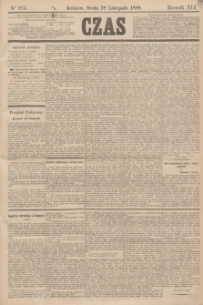 Czas. R.41, Ner 273 (28 listopada 1888)