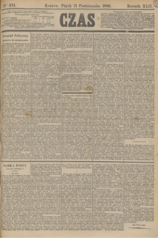 Czas. R.42, Ner 234 (11 października 1889)