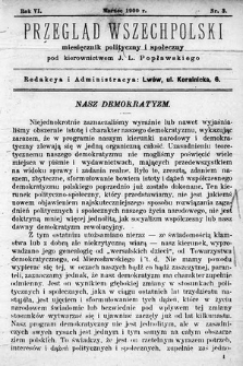 Przegląd Wszechpolski : miesięcznik polityczny i społeczny. 1900, nr 3