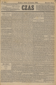 Czas. R.42, Ner 285 (11 grudnia 1889)