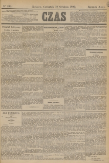 Czas. R.42, Ner 292 (19 grudnia 1889)
