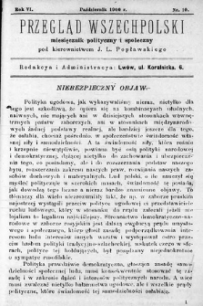 Przegląd Wszechpolski : miesięcznik polityczny i społeczny. 1900, nr 10