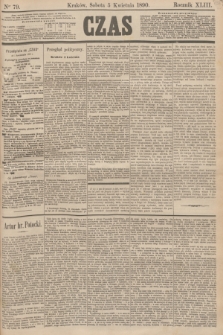 Czas. R.43, Ner 79 (5 kwietnia 1890)