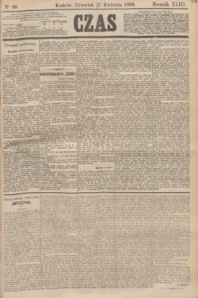 Czas. R.43, Ner 88 (17 kwietnia 1890)