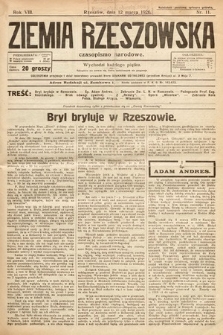 Ziemia Rzeszowska : czasopismo narodowe. 1926, nr 11