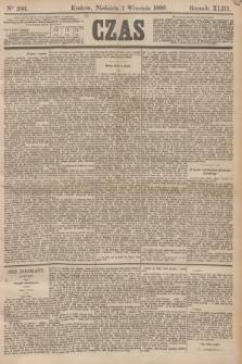 Czas. R.43, Ner 206 (7 września 1890)