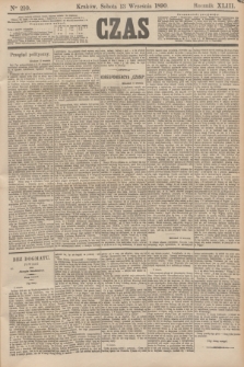 Czas. R.43, Ner 210 (13 września 1890)