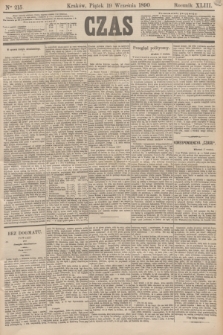 Czas. R.43, Ner 215 (19 września 1890)