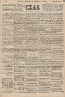 Czas. R.43, Ner 241 (19 października 1890)