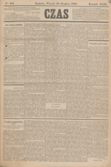 Czas. R.43, Ner 298 (30 grudnia 1890)