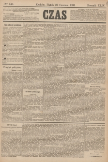Czas. R.44, Ner 143 (26 czerwca 1891)