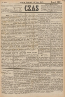 Czas. R.44, Ner 165 (23 lipca 1891)