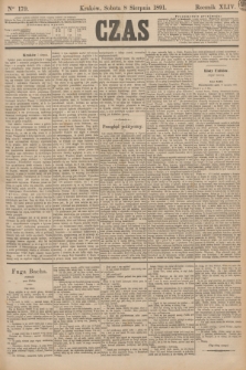 Czas. R.44, Ner 179 (8 sierpnia 1891)