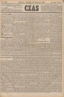 Czas. R.44, Ner 220 (27 września 1891)