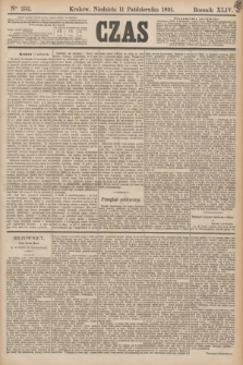 Czas. R.44, Ner 232 (11 października 1891)