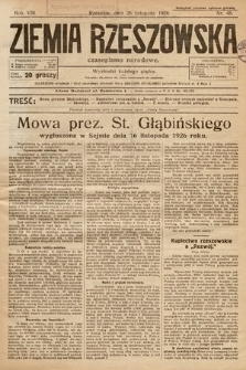 Ziemia Rzeszowska : czasopismo narodowe. 1926, nr 48
