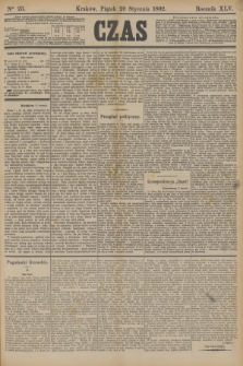 Czas. R.45, Ner 23 (29 stycznia 1892)