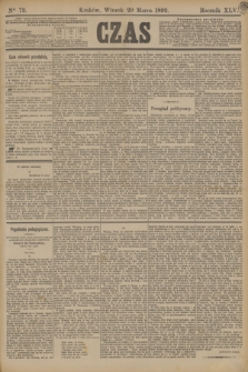 Czas. R.45, Ner 72 (29 marca 1892)
