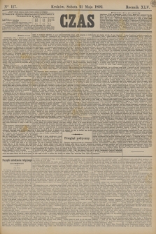 Czas. R.45, Ner 117 (21 maja 1892)
