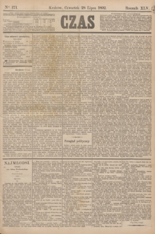 Czas. R.45, Ner 171 (28 lipca 1892)