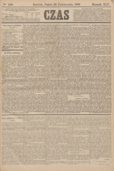 Czas. R.45, Ner 248 (28 października 1892)