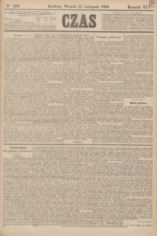 Czas. R.45, Ner 262 (15 listopada 1892)
