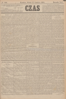 Czas. R.45, Ner 289 (17 grudnia 1892)