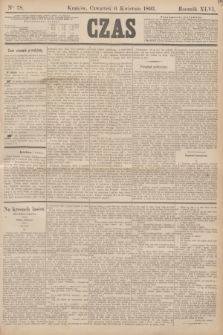 Czas. R.46, Ner 78 (6 kwietnia 1893)