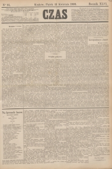 Czas. R.46, Ner 91 (21 kwietnia 1893)