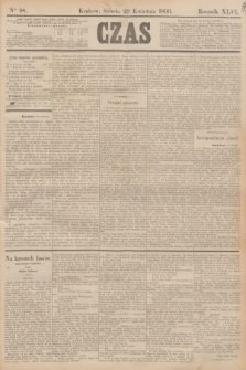 Czas. R.46, Ner 98 (29 kwietnia 1893)